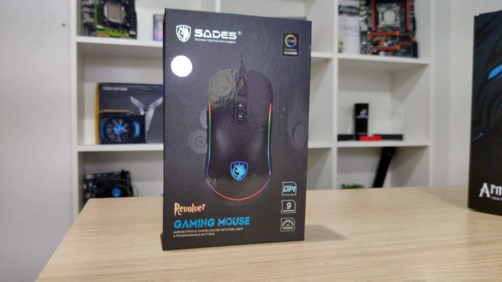 Mouse Gamer Sades Revolver RGB